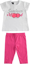 SARABANDA Completo in jersey maxi t-shirt e leggings pinocchietto per bambina 1871273600 12736 col2438 Bimba Rosa Bianco Abbigliamento Sanitaria Gioia del Bimbo - Villa San Giovanni, Commerciovirtuoso.it
