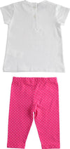 SARABANDA Completo in jersey maxi t-shirt e leggings pinocchietto per bambina 1871273600 12736 col2438 Bimba Rosa Bianco Abbigliamento Sanitaria Gioia del Bimbo - Villa San Giovanni, Commerciovirtuoso.it