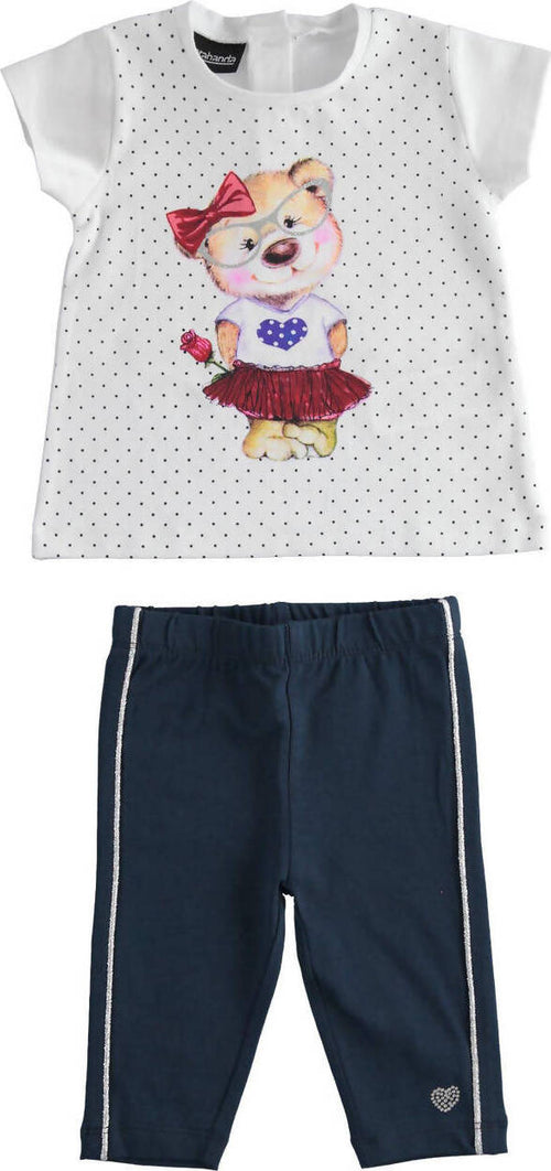 SARABANDA Completo in jersey maxi t-shirt e leggings pinocchietto per bambina 1871273600 12736 col3885 Bimba Abbigliamento Sanitaria Gioia del Bimbo - Villa San Giovanni, Commerciovirtuoso.it