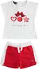 SARABANDA Completo t-shirt e short con diverse fantasie per bambina 1871273700 12737 Completino Set Bimba Bianco e Rosso Abbigliamento Sanitaria Gioia del Bimbo - Villa San Giovanni, Commerciovirtuoso.it
