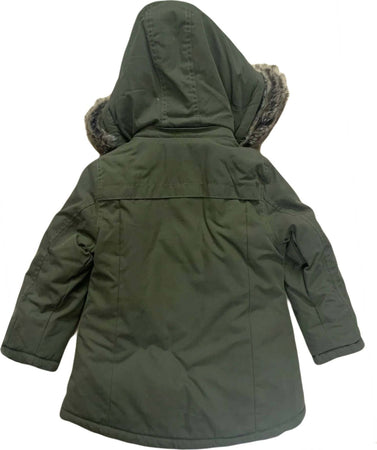 Sarabanda Parka Verde Bimba Imbottito Cappotto con Cappuccio Tasche e Interno Pile Parka Invernale Bambina Verde Classico Corona di Eco Pelliccia Moda/Bambine e ragazze/Abbigliamento/Giacche e cappotti/Cappotti Mondo Bimbo - Bagnara Calabra, Commerciovirtuoso.it