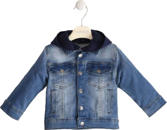 Sarabanda Pe2022 Giacca Di Jeans per Bambino Con Cappuccio