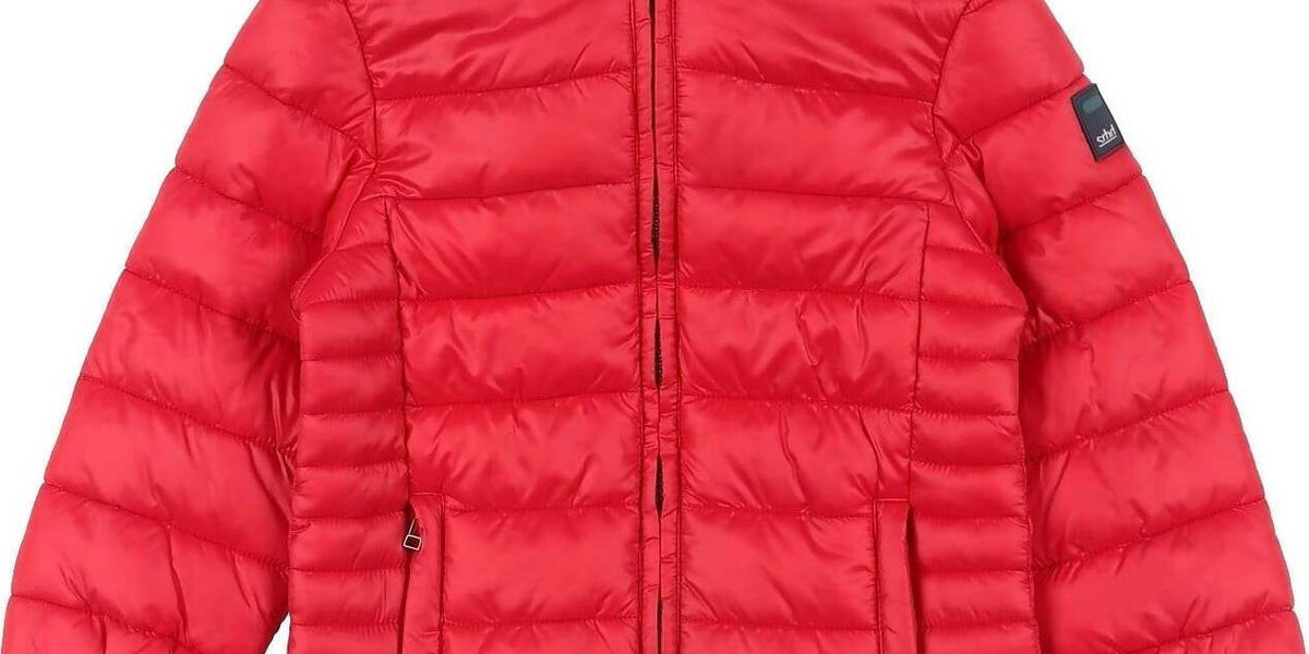 Sarabanda Piumino per Bambini Rosso Con Zip E Cappuccio