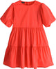 Sarabanda Vestito Bimba Rosso Manica A Sbuffo Palloncino Gonna A Balze Abito Bambina Estivo Vestitino Girocollo Moda/Bambine e ragazze/Abbigliamento/Abiti/Casual Mondo Bimbo - Bagnara Calabra, Commerciovirtuoso.it