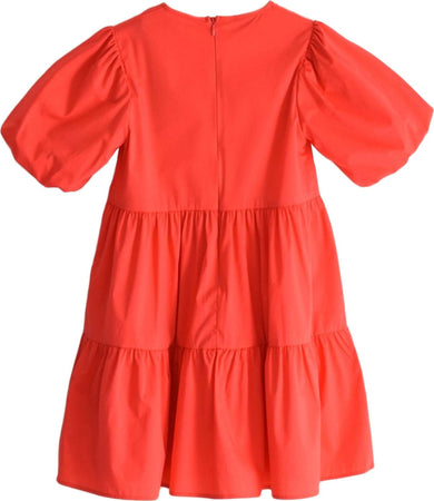 Sarabanda Vestito Bimba Rosso Manica A Sbuffo Palloncino Gonna A Balze Abito Bambina Estivo Vestitino Girocollo Moda/Bambine e ragazze/Abbigliamento/Abiti/Casual Mondo Bimbo - Bagnara Calabra, Commerciovirtuoso.it