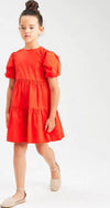 Sarabanda Vestito Bimba Rosso Manica A Sbuffo Palloncino Gonna A Balze Abito Bambina Estivo Vestitino Girocollo Moda/Bambine e ragazze/Abbigliamento/Abiti/Casual Mondo Bimbo - Bagnara Calabra, Commerciovirtuoso.it