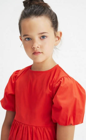 Sarabanda Vestito Bimba Rosso Manica A Sbuffo Palloncino Gonna A Balze Abito Bambina Estivo Vestitino Girocollo Moda/Bambine e ragazze/Abbigliamento/Abiti/Casual Mondo Bimbo - Bagnara Calabra, Commerciovirtuoso.it