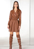 SARAH CHOLE ABITO  017736 MARRONE AI24 Moda/Donna/Abbigliamento/Vestiti/Casual Kanal 32 - Santa Maria di Licodia, Commerciovirtuoso.it