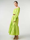Sarah-Chole-Vestito-Donna-Lungo-Lime-Con-Cintura-Casual-Sarah-Chole