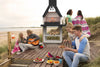 Sarom Barbecue in Muratura Prometeo Bbq Carbonella E Legna Made in Italy Con Ampio Piano Di Appoggio Montaggio Facile