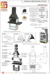 Sarom Barbecue in Muratura Prometeo Bbq Carbonella E Legna Made in Italy Con Ampio Piano Di Appoggio Montaggio Facile