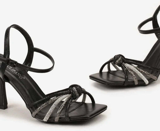Sasha - Sandali con strass e fiocco intrecciato
