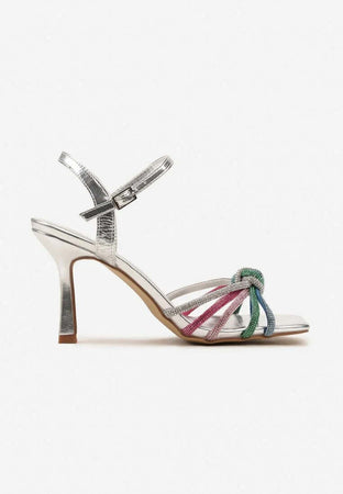 Sasha - Sandali con strass e fiocco intrecciato