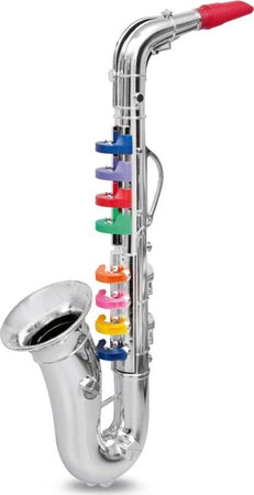 SASSOFONO SAX ARGENTO JAZZ BANDA BAMBINI GIOCHI MUSICALI STRUMENTO EDUCATIVO Giochi e giocattoli/Strumenti musicali giocattolo/Strumenti a fiato e ottoni Trade Shop italia - Napoli, Commerciovirtuoso.it