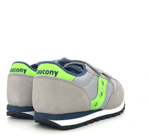 SAUCONY JAZZ DOUBLE Hl bambino grigio/ verde/ blu