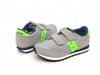 SAUCONY JAZZ DOUBLE Hl bambino grigio/ verde/ blu