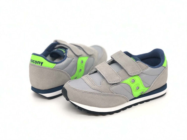 SAUCONY JAZZ DOUBLE Hl bambino grigio/ verde/ blu
