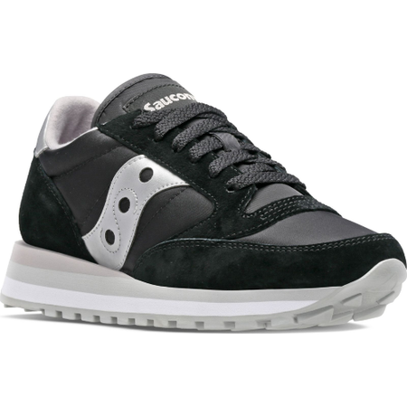 Saucony jazz triple Black/silver scarpa donna