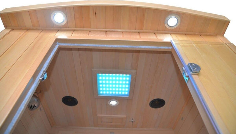 Sauna-Infrarossi-per-2-persone-in-Legno-Hemlock-120x120-Red