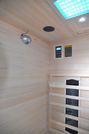 Sauna-Infrarossi-per-2-persone-in-Legno-Hemlock-120x120-Red
