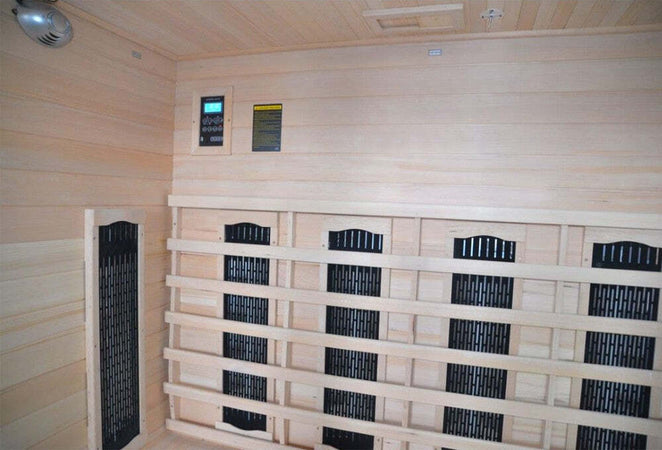 Sauna-Infrarossi-per-4-persone-in-Legno-Hemlock-175x120x190-Tris