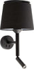 SAVOY Lampada da parete con lettore nera/nera Illuminazione/Illuminazione per interni/Illuminazioni per pareti/Applique Led Mall Home - Napoli, Commerciovirtuoso.it