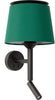 SAVOY Lampada da parete con lettore nera/verde Illuminazione/Illuminazione per interni/Illuminazioni per pareti/Applique Led Mall Home - Napoli, Commerciovirtuoso.it