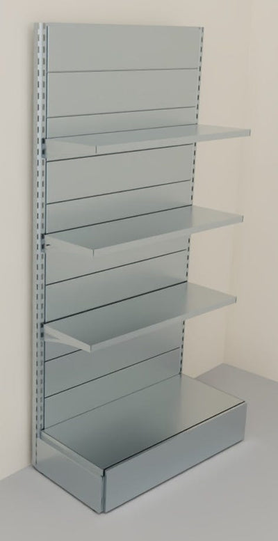 Scaffalatura di metallo zincato per negozi cm. 100x40x200h