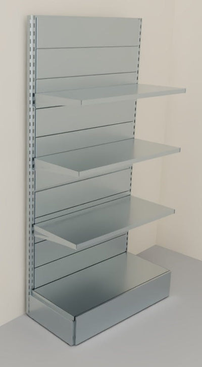 Scaffalatura zincata da negozio a parete cm. 100x40x200h