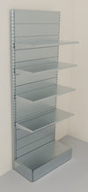 Scaffalatura zincata di metallo per arredo negozi di vario genere cm. 100x40x250h