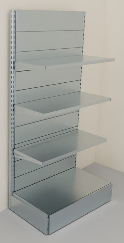 Scaffalatura metallica zincata per negozio a parete cm. 100x50x200h