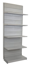 Scaffale metallico alluminio per arredamento negozi cm. 97x40x250h