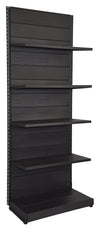 Scaffalatura in metallo verniciato nero ghisa da negozio cm. 100x40x250h