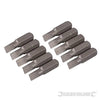 Punte in acciaio cromo vanadio con codolo esagonale 1/4 a taglio - PH - PZ - esagonale - T Silverline