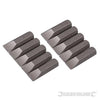 Punte in acciaio cromo vanadio con codolo esagonale 1/4 a taglio - PH - PZ - esagonale - T Silverline