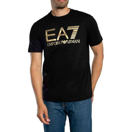 Emporio Armani T-Shirt Uomo Logo Series in Cotone Con Maxi Logo