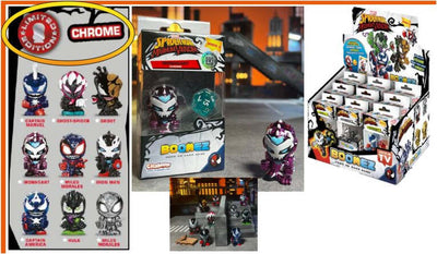 Sbabam-Boomez-Hero-3D-Card-Spiderman-Maximum-Venom-Blister-Chrome-Limited-Edition-Assortito
