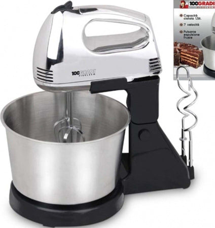 SBATTITORE CON CIOTOLA GIREVOLE IMPASTATRICE 1,5 LT ACCIAIO INOX 200W FISELDEM Casa e cucina/Elettrodomestici per la cucina/Robot da cucina frullatori e impastatrici/Mixer da cucina/Sbattitori elettrici Trade Shop italia - Napoli, Commerciovirtuoso.it