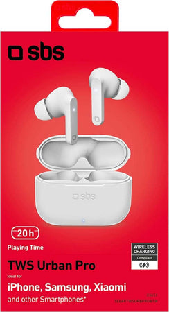 SBS-Auricolari-True-Wireless-Stereo-Urban-PRO-Bianco