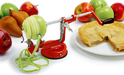 SBUCCIA MELA AFFETTA TAGLIA PELA PERE PULISCI PATATE FRUTTA LEVA TORSOLI ACCIAIO  Trade Shop italia - Napoli, Commerciovirtuoso.it