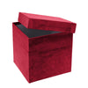 Scatola quadrata porta regali in velluto multiuso fai da te decorazioni natalizie da 23,5 cm