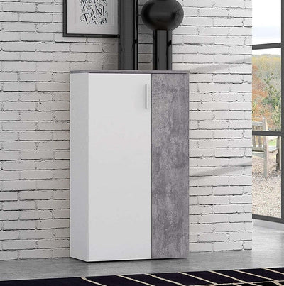 SC2-scarpiera-ingresso-moderna-bianca-2-ante-legno-salvaspazio-armadio-bianco-grigio-cemento