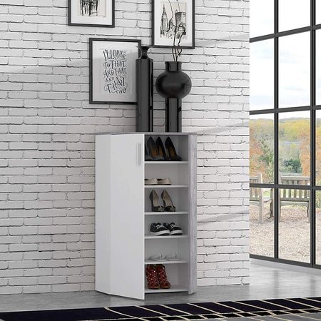 SC2-scarpiera-ingresso-moderna-bianca-2-ante-legno-salvaspazio-armadio-bianco-grigio-cemento