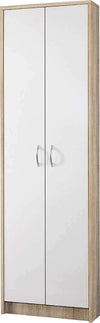 SC41-scarpiera-ingresso-moderna-bianca-2-ante-legno-salvaspazio-armadio-bianco-marrone
