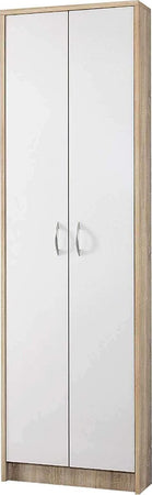 SC41-scarpiera-ingresso-moderna-bianca-2-ante-legno-salvaspazio-armadio-bianco-marrone