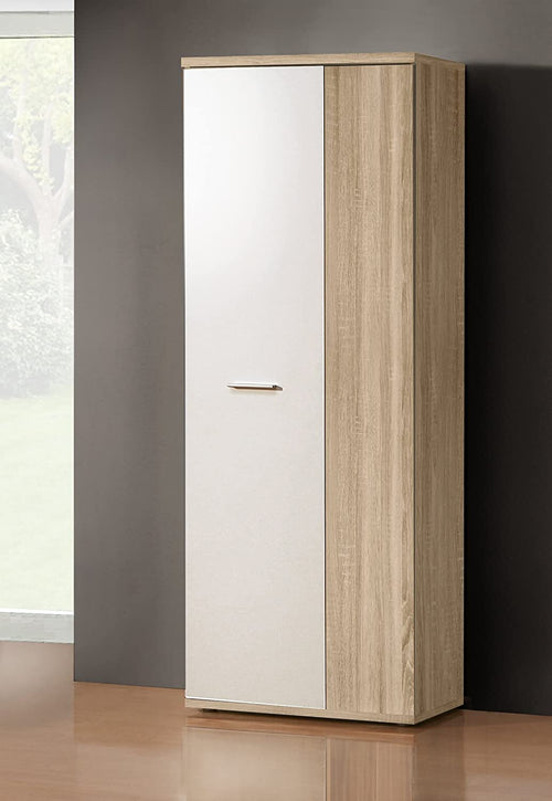 SC42-scarpiera-ingresso-moderna-bianca-2-ante-legno-salvaspazio-armadio-bianco-rovere-marrone-quercia