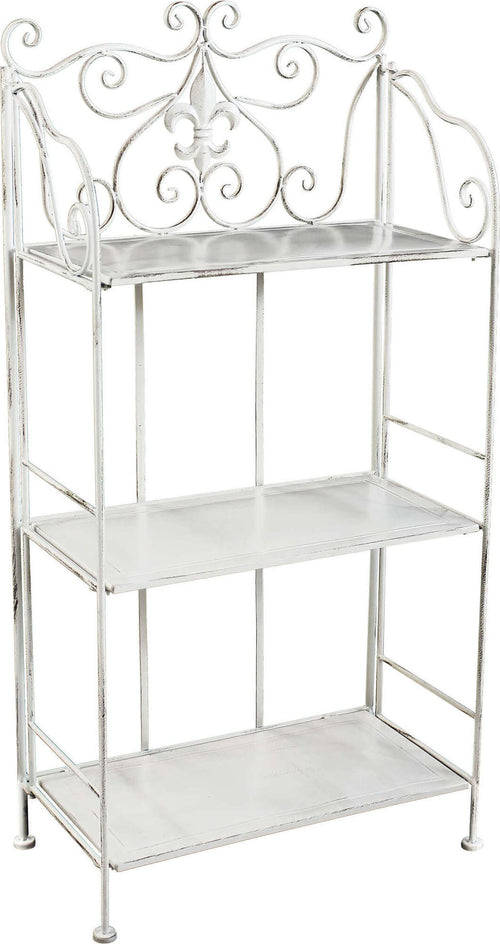 Scaffale-3-piani-stile-provenzale-in-ferro-verniciato-Bianco-Milani-Home