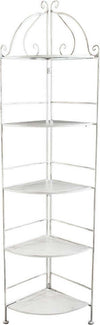 Scaffale-5-piani-angolare-stile-provenzale-in-ferro-verniciato-Bianco-Milani-Home