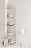 Scaffale-5-piani-angolare-stile-provenzale-in-ferro-verniciato-Bianco-Milani-Home