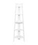 Scaffale Angolare A 5 Ripiani Mobile In Legno Arredo Per La Casa Colore Bianco